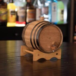 2 Liter (.5 gallons) Rum Infused Barrel