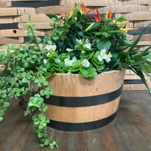 Mini Whiskey Barrel Planters for Sale
