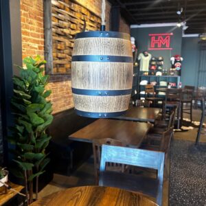 Whiskey Barrel Hanging Light
